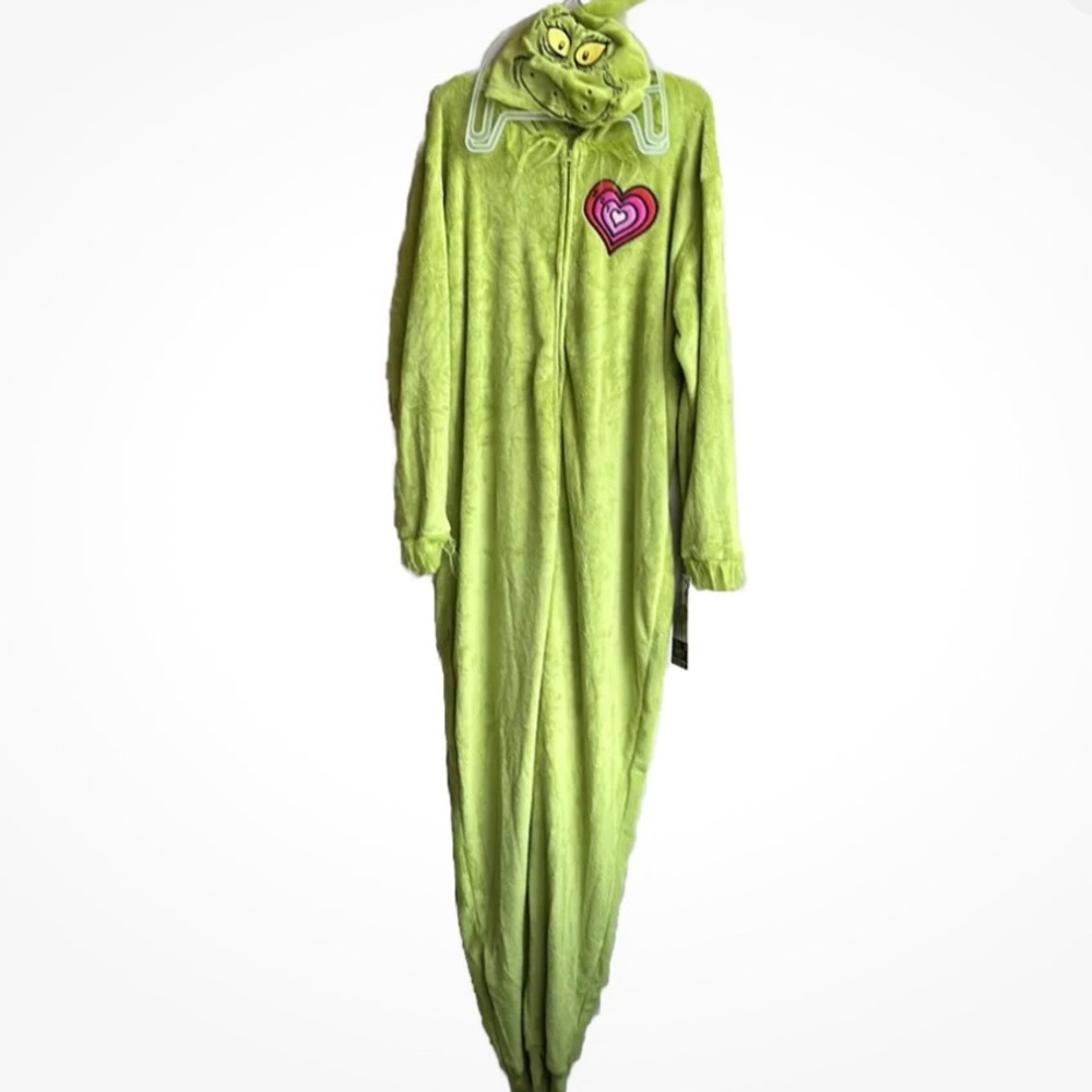 The Grinch Union Suit Pajamas One Piece Halloween Costume Women